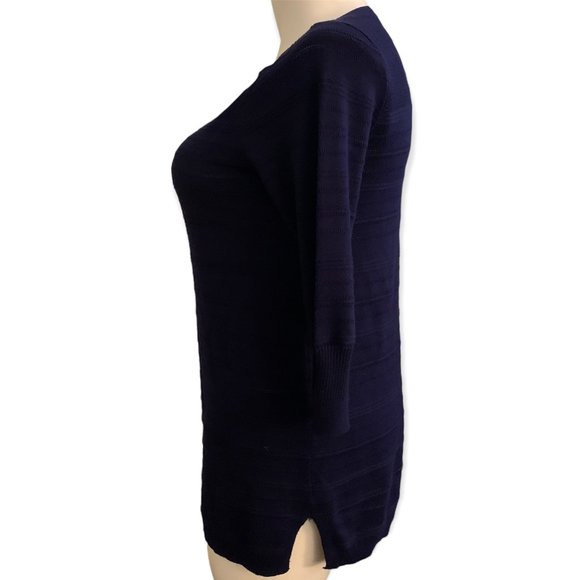 Apt. 9 | Purple Long-Sleeve Lightweight Sweater with Side Slit | Sz M - Picture 5 of 15